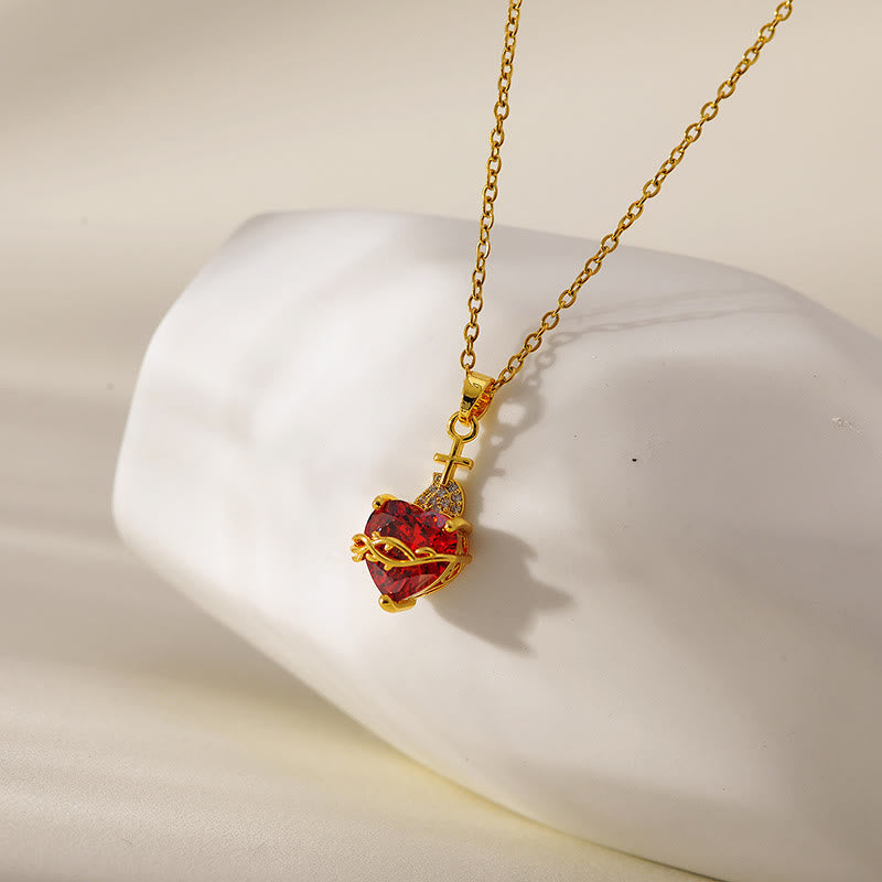 Collar Cruz de Amor Moderno y Minimalista: Una Fusión Impresionante de Diseño Contemporáneo y Simbolismo Atemporal