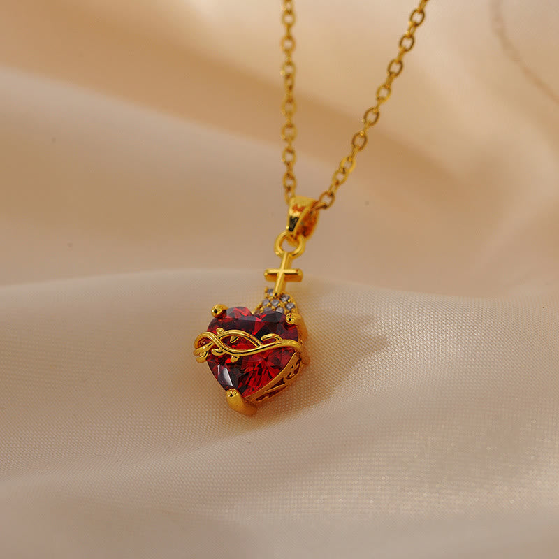 Collar Cruz de Amor Moderno y Minimalista: Una Fusión Impresionante de Diseño Contemporáneo y Simbolismo Atemporal