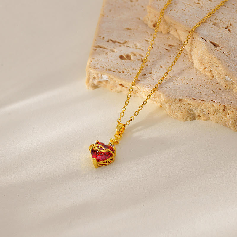 Collar Cruz de Amor Moderno y Minimalista: Una Fusión Impresionante de Diseño Contemporáneo y Simbolismo Atemporal