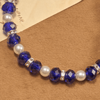 Pulsera de Cristal Transparente Moderna con Crucifijo y Medalla Milagrosa: Declaración de Fe Contemporánea