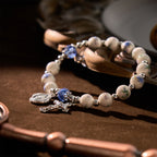 Pulsera Elástica Cerámica Floral Multicolor con Medalla Milagrosa y Crucifijo: Elegancia Sutil de Fe