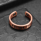 Anillo Ajustable de Cobre con Símbolo Minimalista de Jesús: Signo Distintivo de Fe