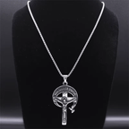 Crucifijo Sagrado Antiguo de Estilo Retro con Paloma del Espíritu Santo y Veni Creator Spiritus