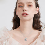 Collar de Semilla de Mostaza Delicado con Cruz y Mensaje de Escritura