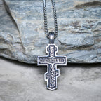 Collar de Crucifijo Ortodoxo en Dos Colores con Profundo Significado Espiritual