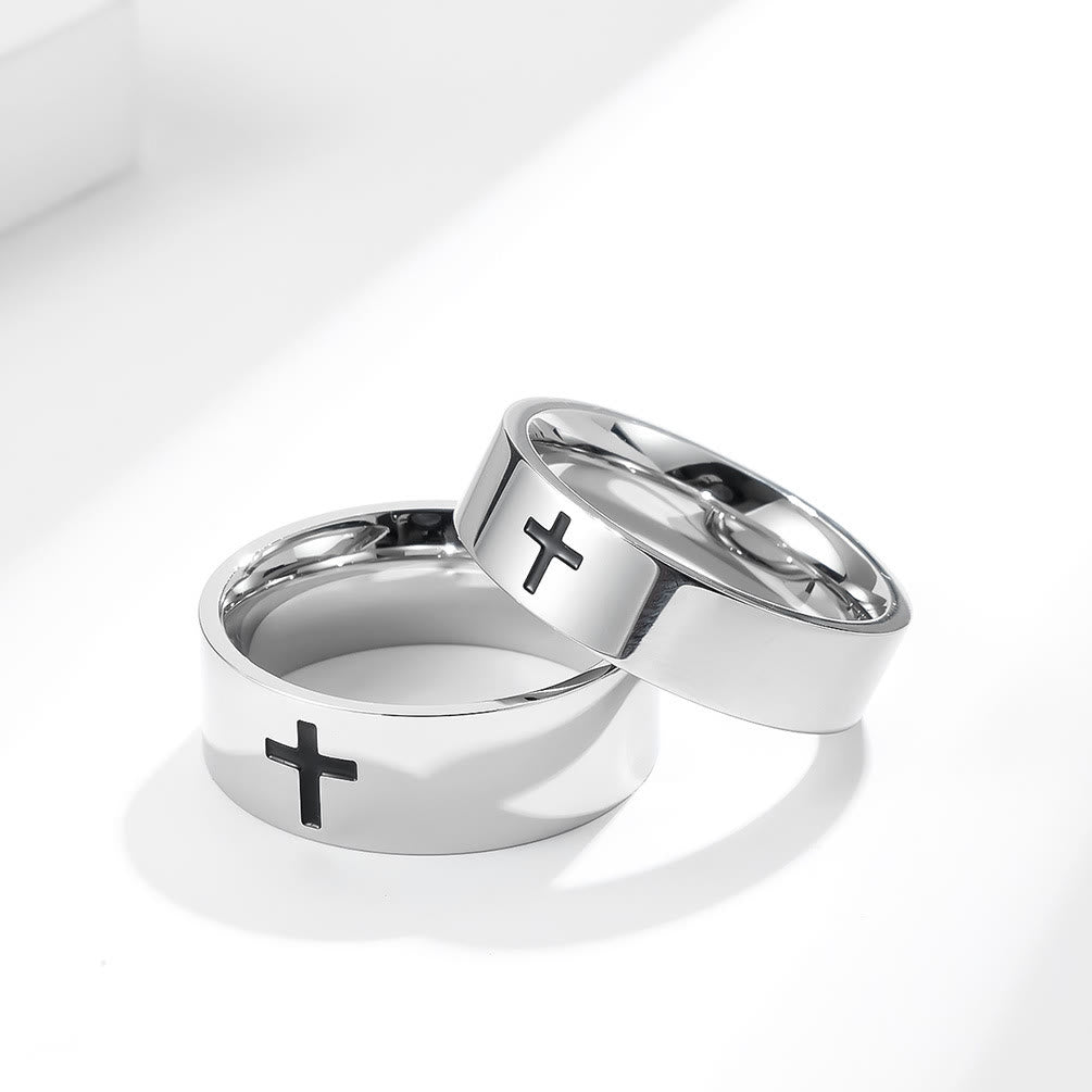 Anillos Minimalistas de Dos Colores: Moda Inspirada en la Fe