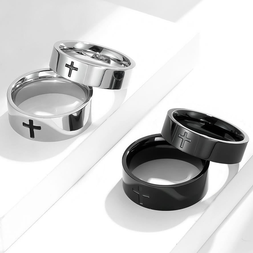Anillos Minimalistas de Dos Colores: Moda Inspirada en la Fe