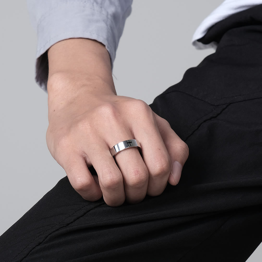 Anillos Minimalistas de Dos Colores: Moda Inspirada en la Fe