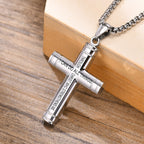 Collar de Cruz Multicolor con Escritura: Ropa de Fe Personalizada