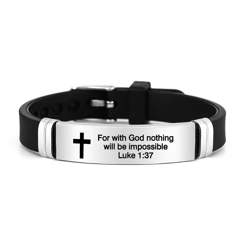 Pulsera Motivacional de Estilo Múltiple con Versículos de la Biblia