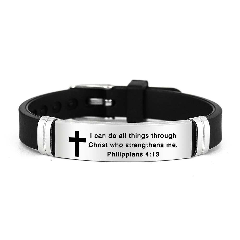 Pulsera Motivacional de Estilo Múltiple con Versículos de la Biblia