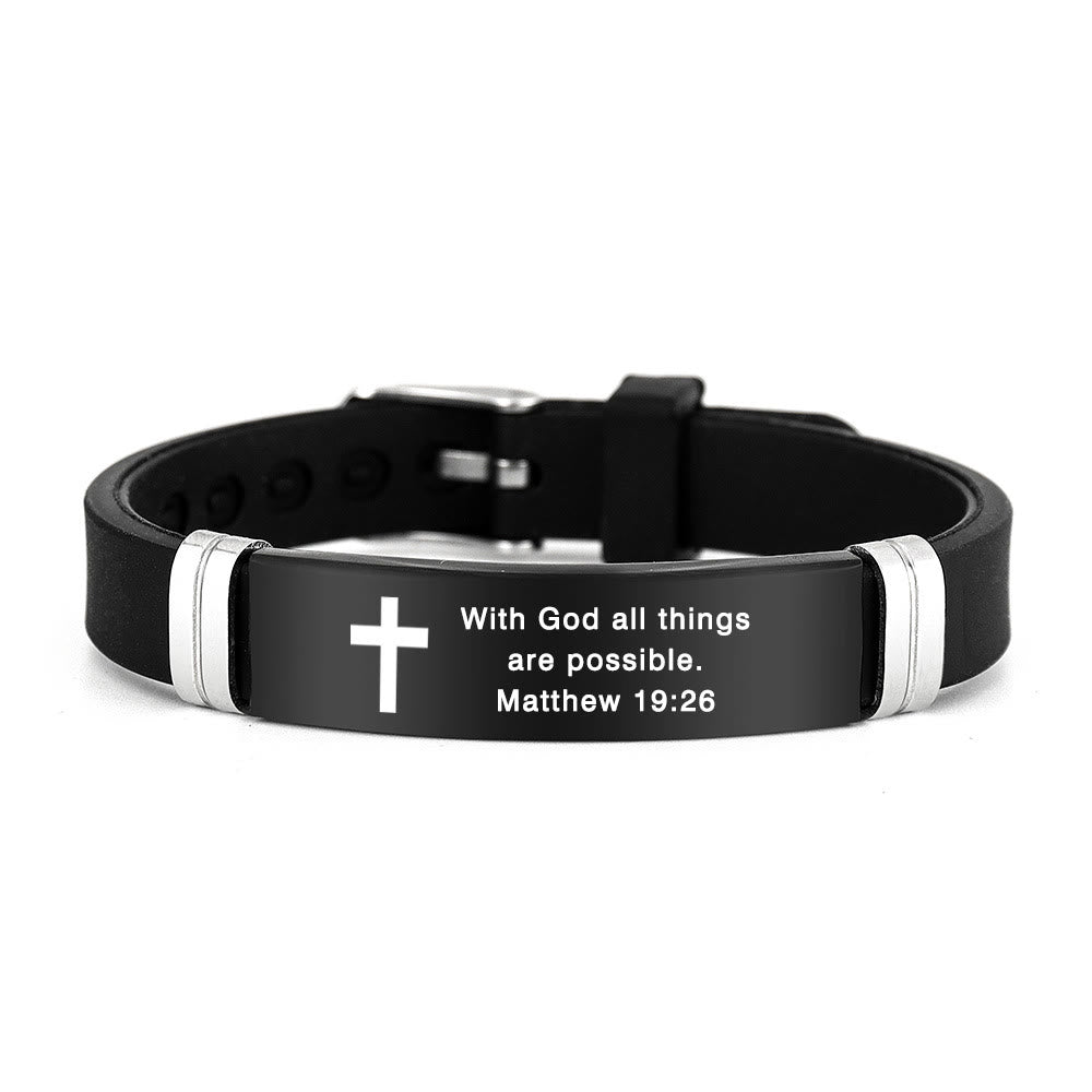 Pulsera Motivacional de Estilo Múltiple con Versículos de la Biblia