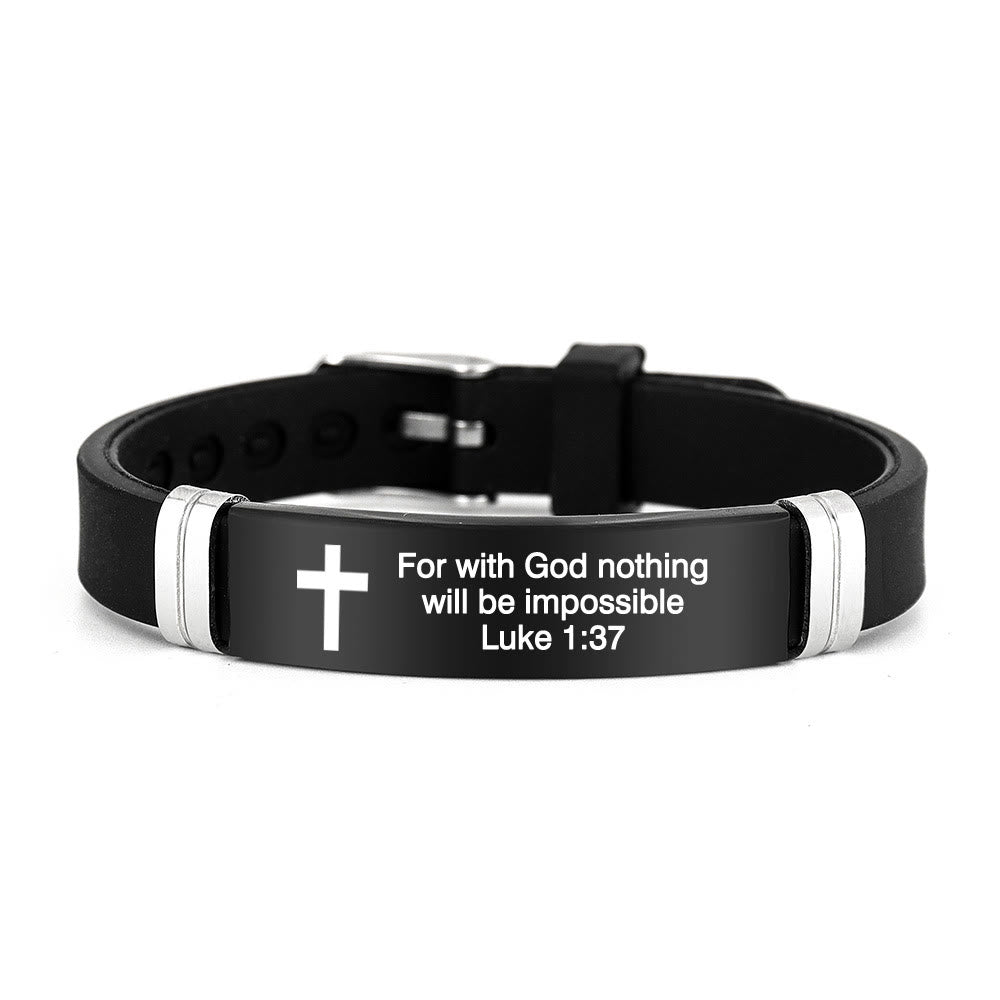 Pulsera Motivacional de Estilo Múltiple con Versículos de la Biblia
