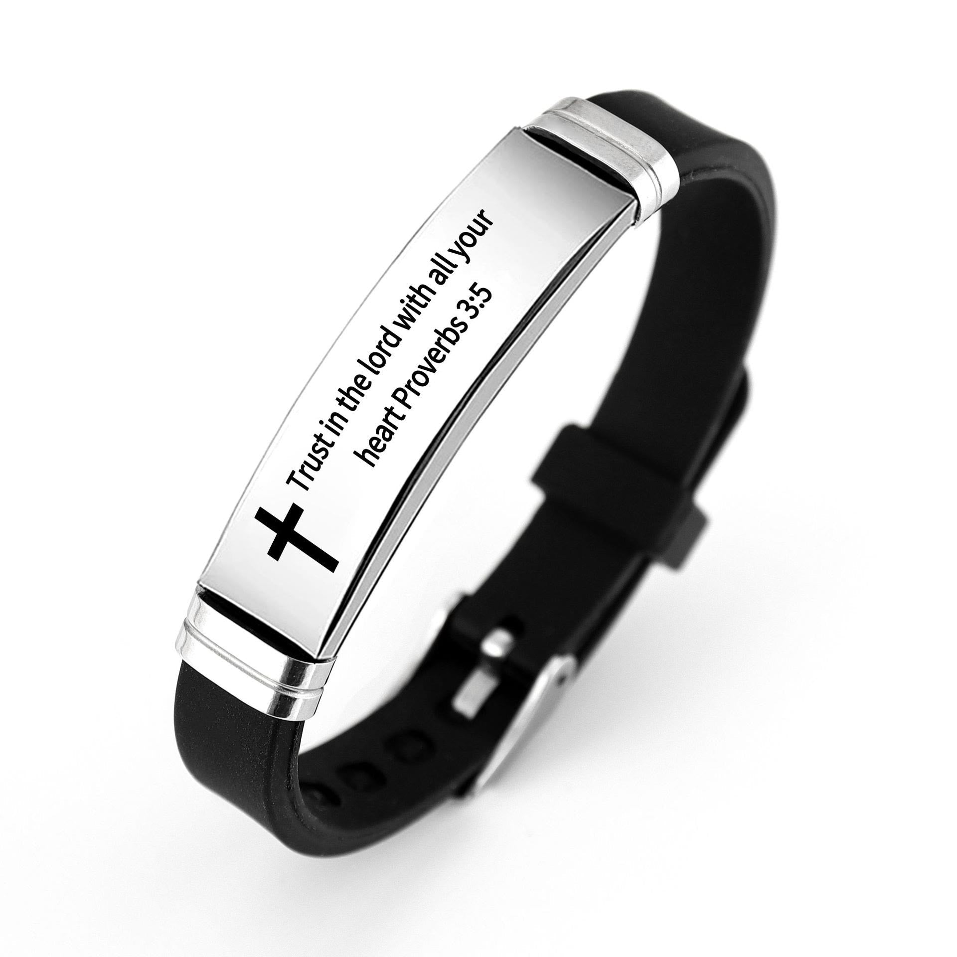 Pulsera Motivacional de Estilo Múltiple con Versículos de la Biblia