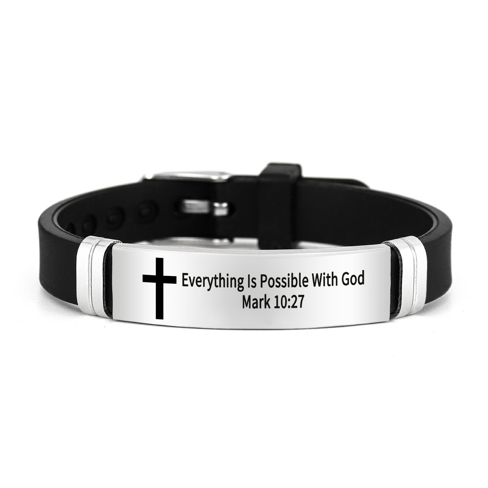 Pulsera Motivacional de Estilo Múltiple con Versículos de la Biblia
