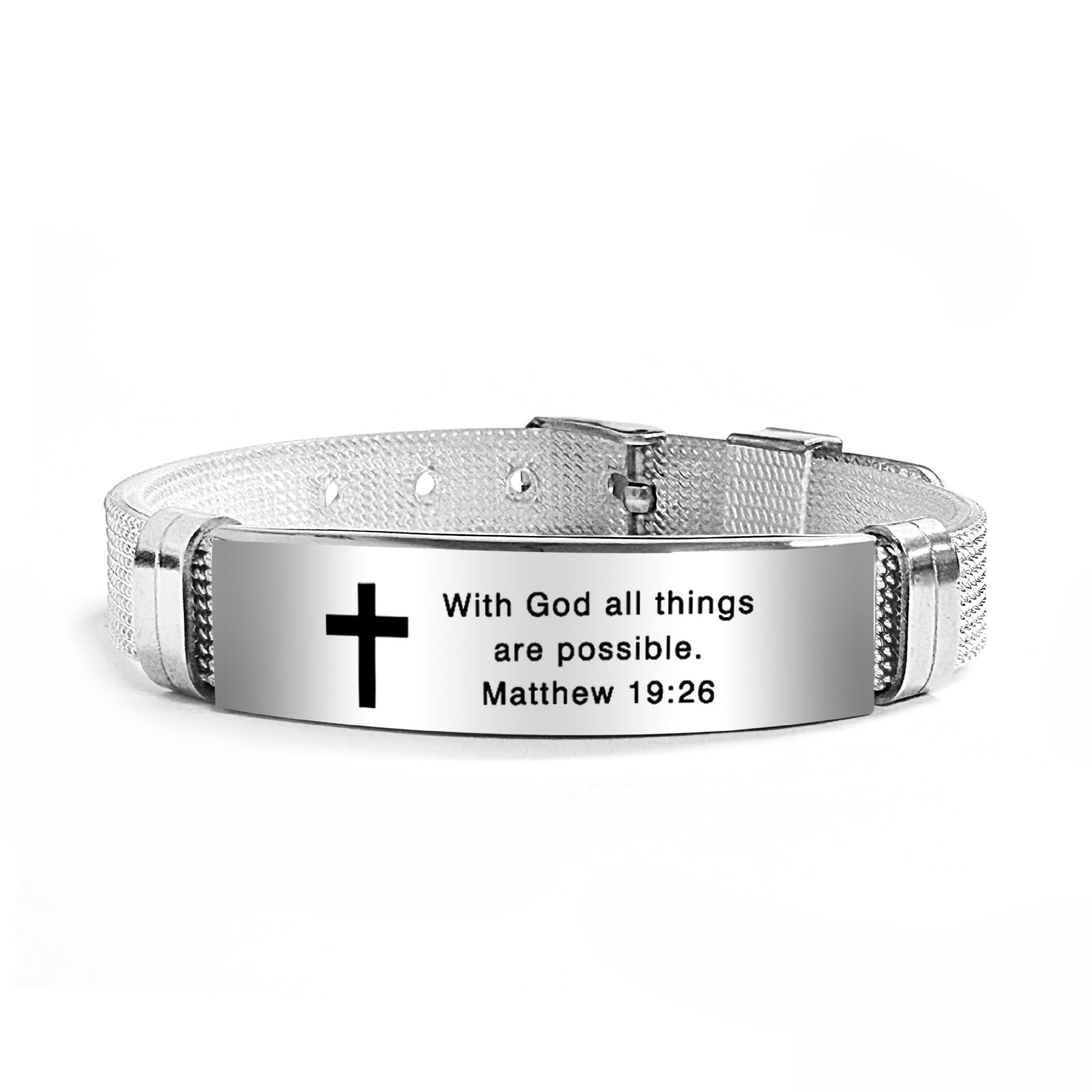 Pulsera Motivacional de Estilo Múltiple con Versículos de la Biblia