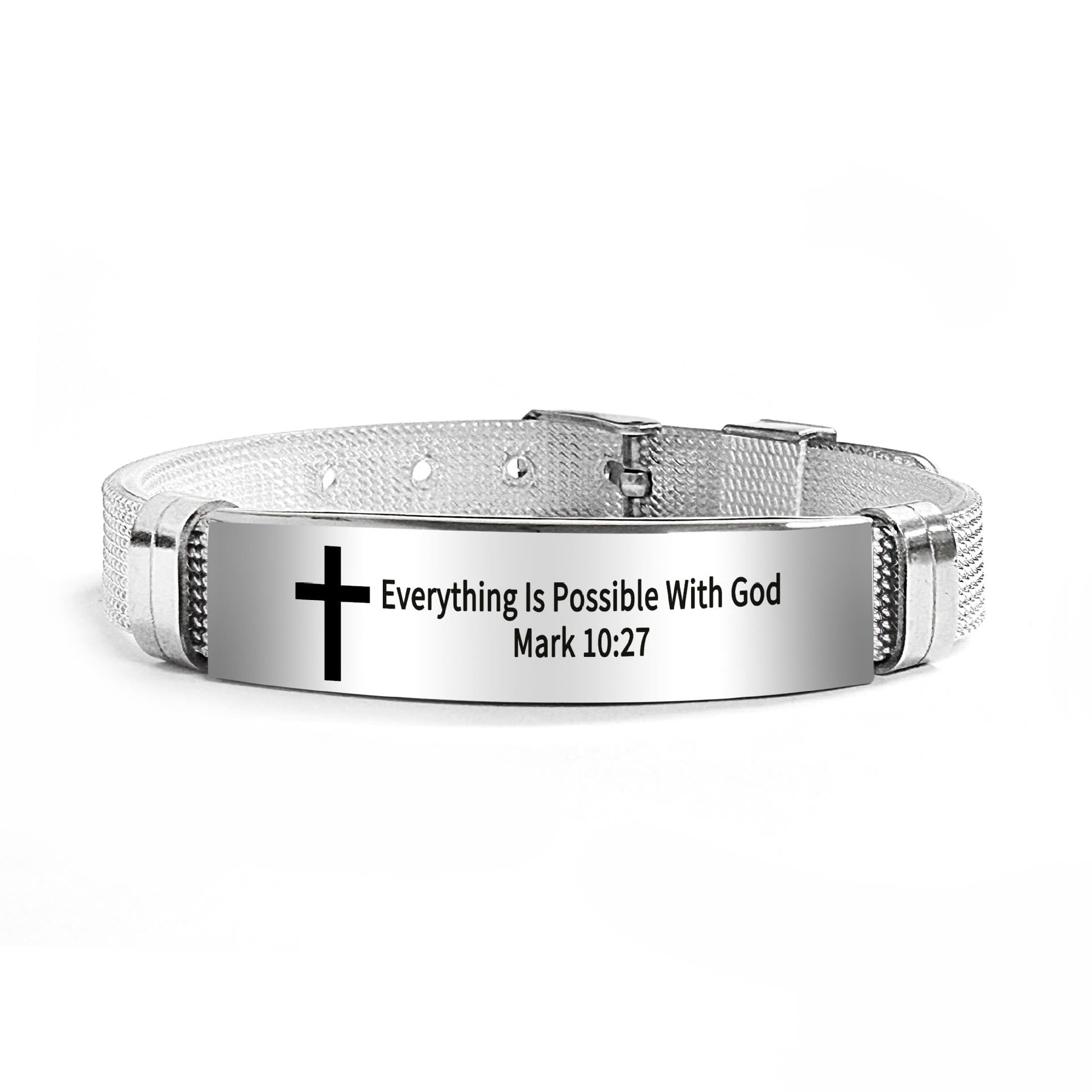 Pulsera Motivacional de Estilo Múltiple con Versículos de la Biblia