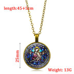 Elige Tu Bendición Collar de Fe Radiante: Madonna con Niño o Rosas de Guadalupe