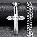 Collar de Cruz Declarativa: Artesanía Audaz y Símbolo Espiritual para un Estilo Impulsado por la Fe