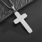 Collar con Colgante de Cruz de Escritura: Versículo Bíblico y Devoción Fiel