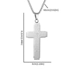 Collar con Colgante de Cruz de Escritura: Versículo Bíblico y Devoción Fiel