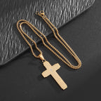 Collar con Colgante de Cruz de Escritura: Versículo Bíblico y Devoción Fiel