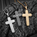 Collar con Colgante de Cruz de Escritura: Versículo Bíblico y Devoción Fiel