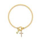 Pulsera Cruz de Piedra de Nacimiento: Identidad Impulsada por la Fe y Devoción Atemporal