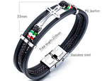 Pulsera de Cuero con Cruz: Fe Robusta y Devoción Estilosa para el Uso Diario
