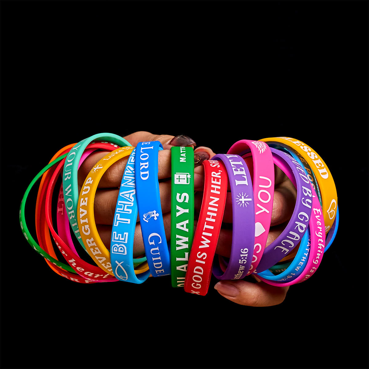 Pulseras de Silicona con Versículos: Recordatorios Fieles y Devoción Colorida
