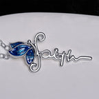 Conjunto de Joyería Cruz de Mariposa: Devoción y Simbolismo Artístico