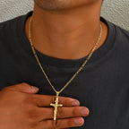 Collar de Crucifijo Sagrado de 4 Estilos: Diseño Elegante y Recordatorio de Fe para Cada Día