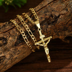 Collar de Crucifijo Sagrado de 4 Estilos: Diseño Elegante y Recordatorio de Fe para Cada Día