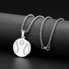 Collar de Péndulo de Oración Deportiva: Filipenses 4:13 & Icono Deportivo para Llevar a Diario