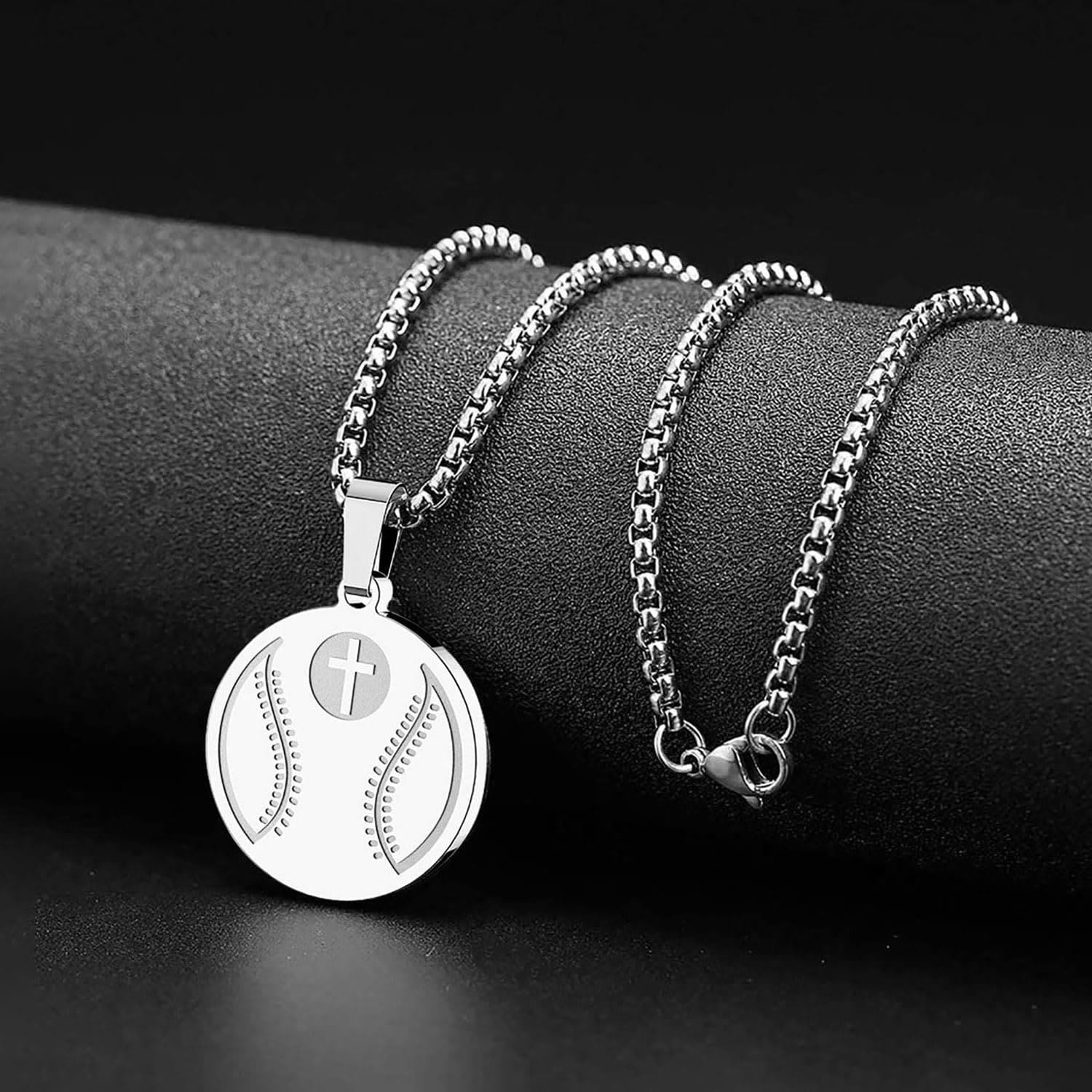 Collar de Péndulo de Oración Deportiva: Filipenses 4:13 & Icono Deportivo para Llevar a Diario