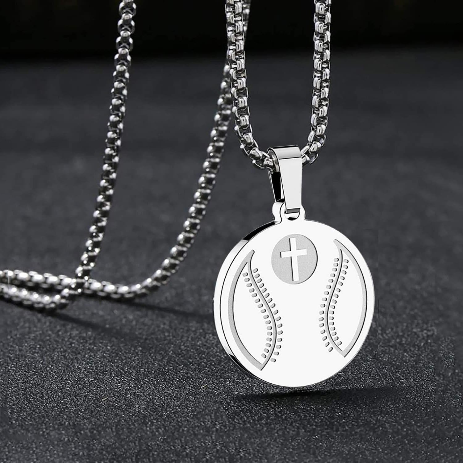 Collar de Péndulo de Oración Deportiva: Filipenses 4:13 & Icono Deportivo para Llevar a Diario