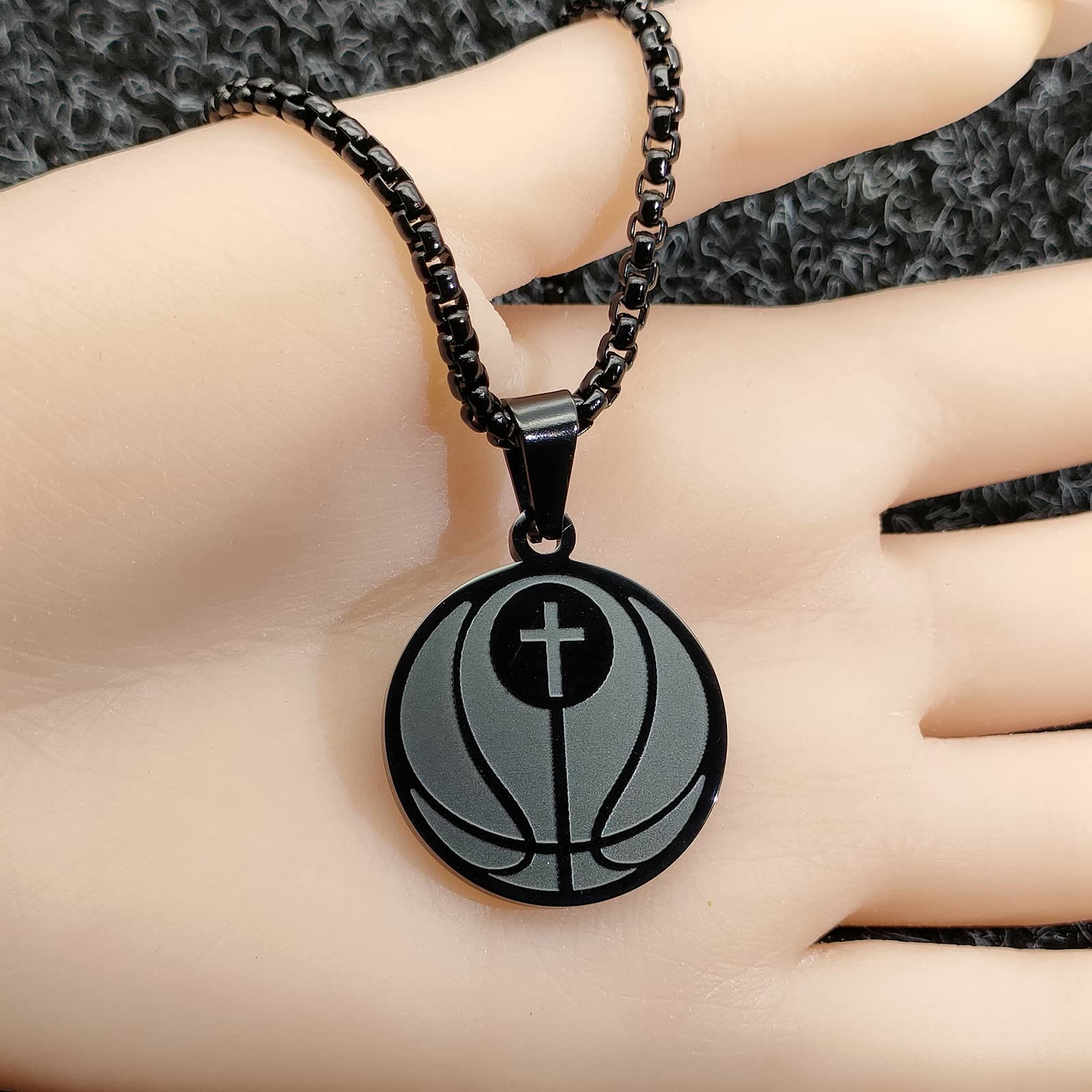 Collar de Péndulo de Oración Deportiva: Filipenses 4:13 & Icono Deportivo para Llevar a Diario