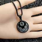 Collar de Péndulo de Oración Deportiva: Filipenses 4:13 & Icono Deportivo para Llevar a Diario