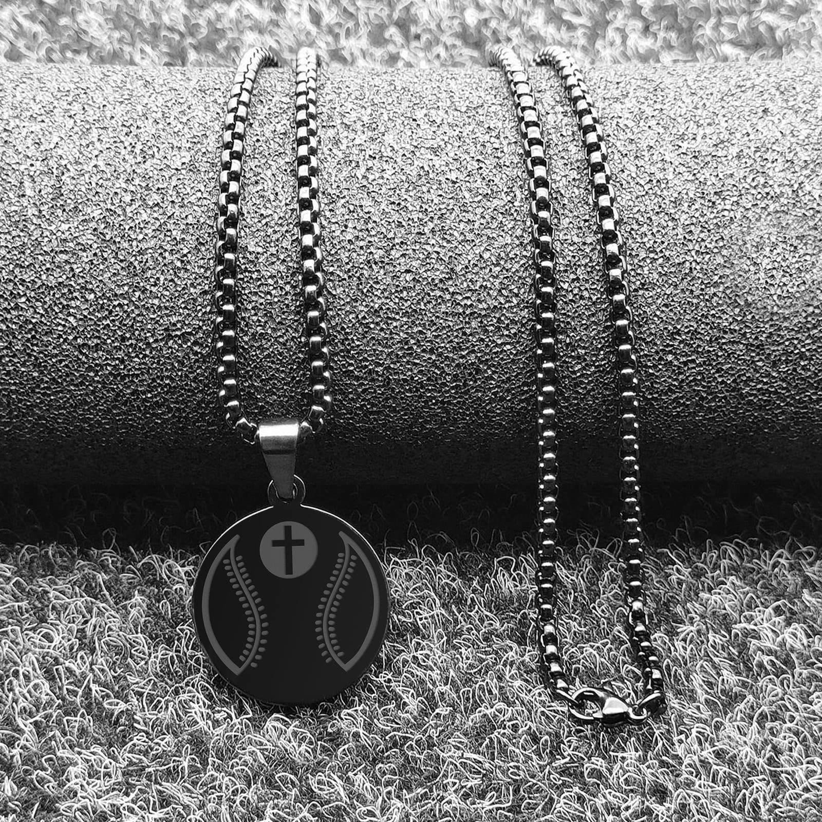 Collar de Péndulo de Oración Deportiva: Filipenses 4:13 & Icono Deportivo para Llevar a Diario