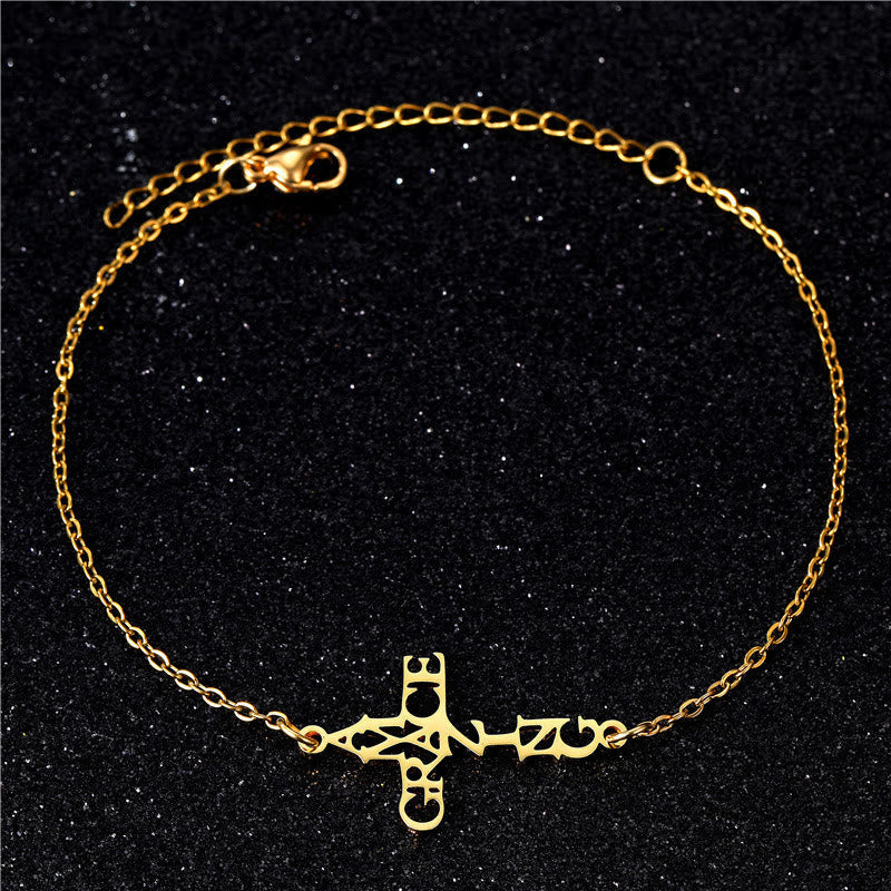 Pulsera Cruz & Fe: Delicado Compañero de Gracia & Esperanza