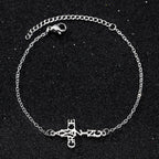 Pulsera Cruz & Fe: Delicado Compañero de Gracia & Esperanza