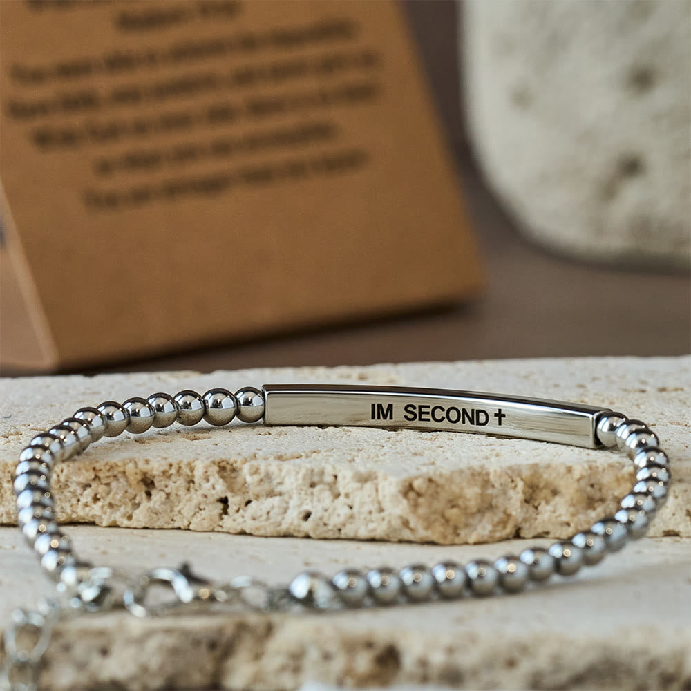 Pulsera de Mateo 19:26 y Salmo 46:5 en alemán: Recordatorio Silencioso de la Presencia Divina