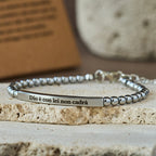 Pulsera de Mateo 19:26 y Salmo 46:5 en alemán: Recordatorio Silencioso de la Presencia Divina