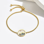 Pulsera de Semilla de Mostaza y Montaña en 2 Colores: Fe Firme para el Uso Diario