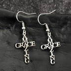 Pendiente de Fe Cross & Grace: Creencia Delicada para el Uso Diario