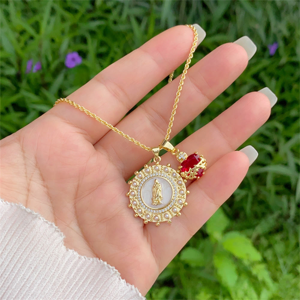 Nuestra Señora y Collar del Sagrado Corazón en 6 Estilos: Joyería Elegante Infundida de Fe