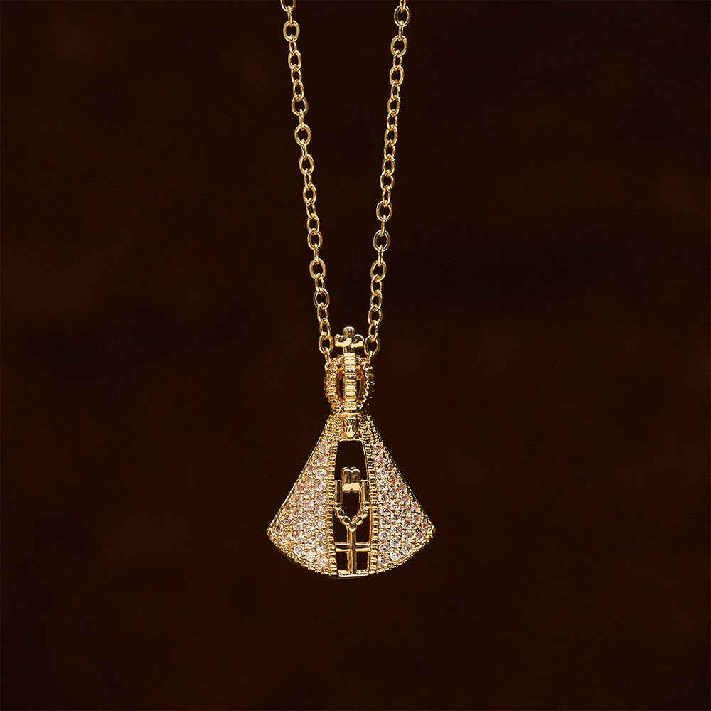 Collar de Péndulo de Protección Divina Nossa Senhora Aparecida Estilo Clásico