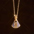 Collar de Péndulo de Protección Divina Nossa Senhora Aparecida Estilo Clásico