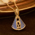 Collar de Péndulo de Protección Divina Nossa Senhora Aparecida Estilo Clásico