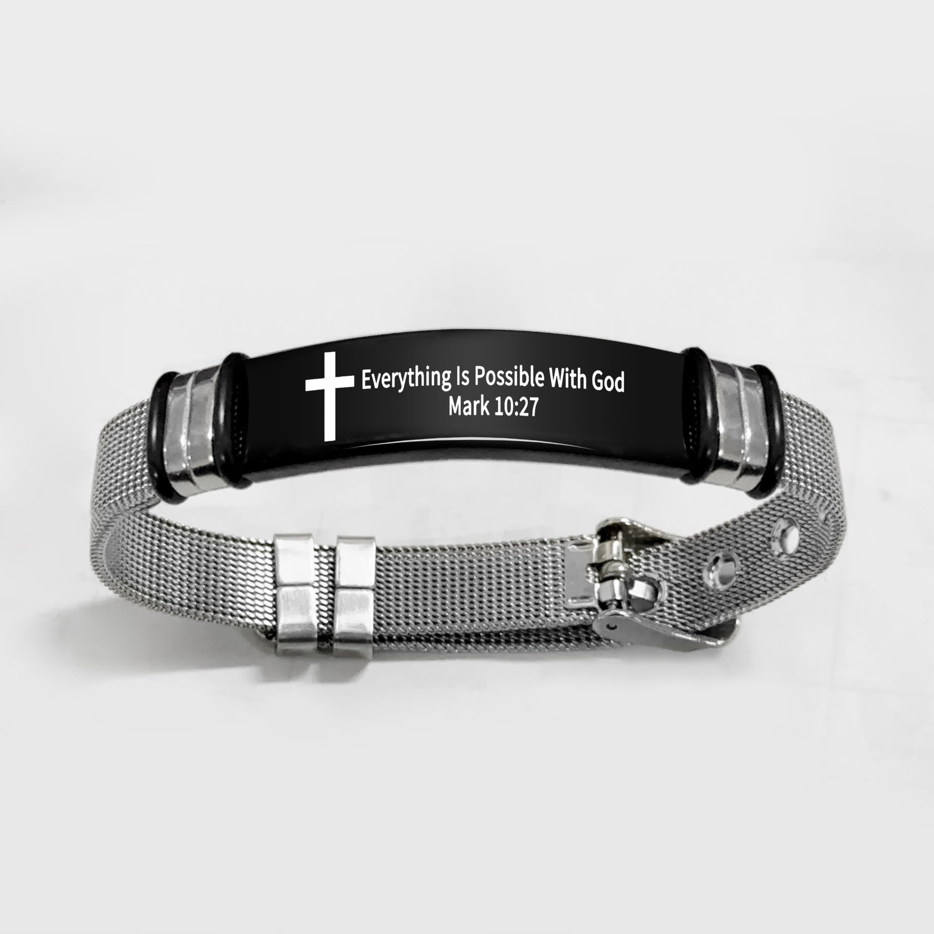 Pulsera Motivacional de Estilo Múltiple con Versículos de la Biblia